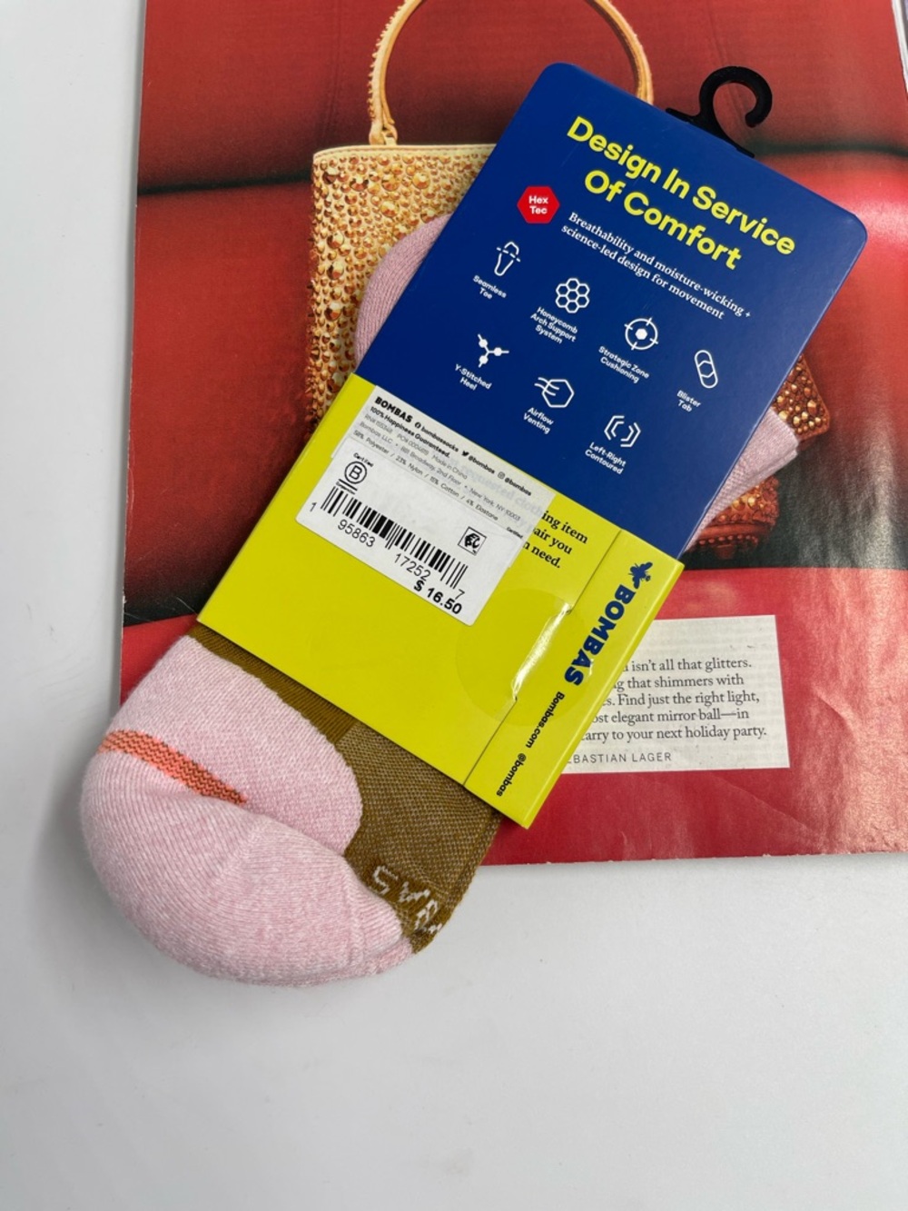 NWT Bombas Medium Women's Run Ankle Socks - Picture 2 of 3